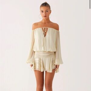 Peppermayo balloon sleeve mini dress